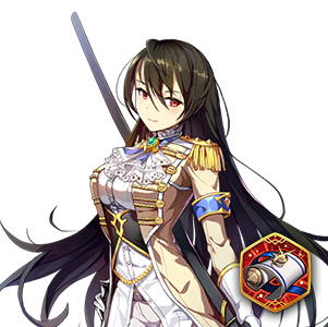 Celine and Secret Art - Storms Sword Banner - Miniature