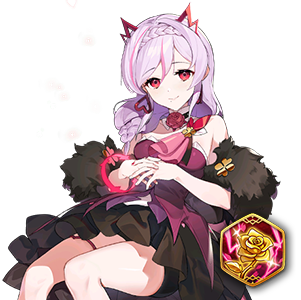 Abigail and Golden Rose Banner - Miniature